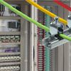 Зажим кабельный для крепления на С-профиле IEK® – надежная фиксация кабеля на С-образной DIN-рейке