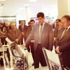 Посещение премьер-министром Абхазиии НИИИС имени А. Н. Лодыгина 