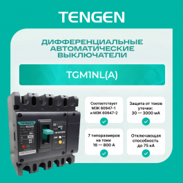 Дифференциальные автоматические выключатели TGM1NL(A): обзор серии и сравнение с TGM3L